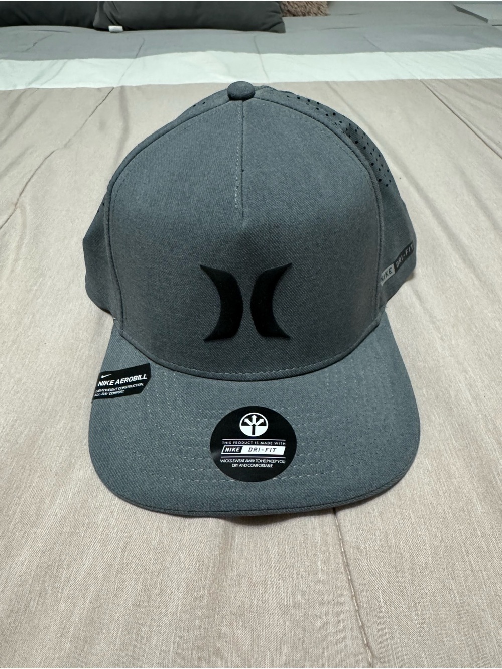 Hurley Men's Charcoal Gray Performance Snapback Hat